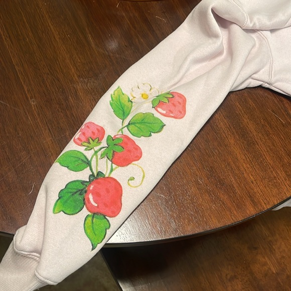STRAWBERRY SHORTCAKE Sweatshirt Light Pink-Sz L - Picture 4 of 6